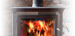 Photo of wood stove.